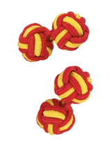 gemelos bolas rojo y amarillo
