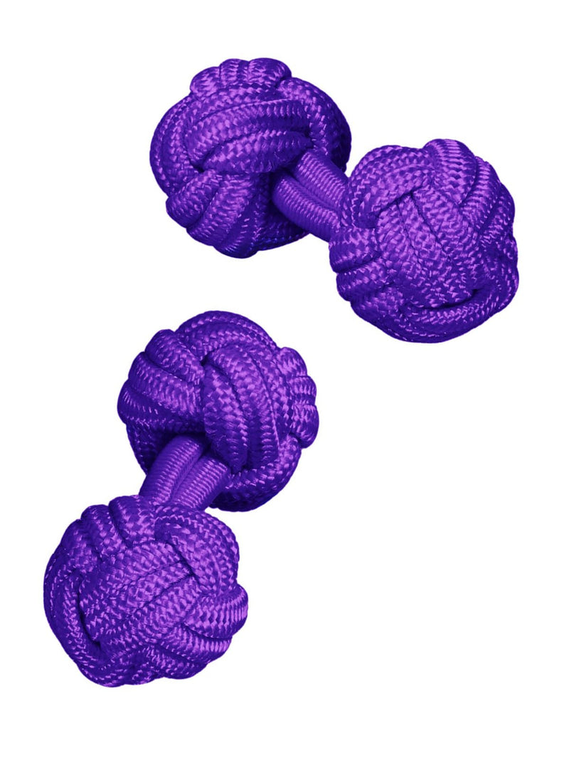 Gemelos bolas morado cardenal