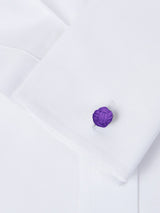 Gemelos bolas morado cardenal