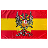 bandera de España con aguila bicefala