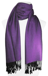 BUFANDA LISA UNISEX COLOR MORADA