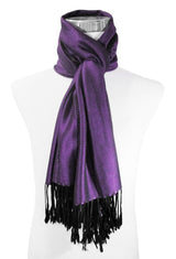 BUFANDA LISA UNISEX COLOR MORADA