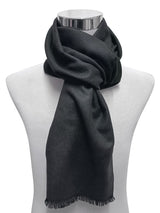 bufanda unisex reversible granate y negra