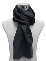 bufanda unisex reversible verde y negra