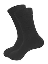 CALCETINES HOMBRE LANA PUNTO LISO NEGROS