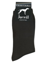 CALCETINES HOMBRE LANA PUNTO LISO NEGROS