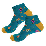 calcetines tobilleros calaveras mexicanas azul bondi