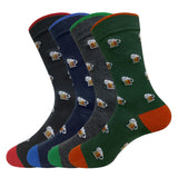 calcetines hombre algodon jarras cerveza