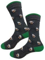 calcetines hombre algodon jarras cerveza