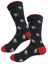 calcetines hombre algodon jarras cerveza