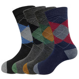 calcetines hombre algodon termico rombos
