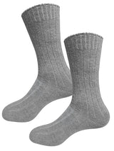 calcetines hombre lana canale gris claro