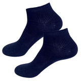 calcetin tobillero algodon azul marino