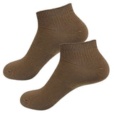 calcetin tobillero algodon marron