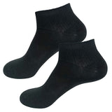 calcetin tobillero algodon negro
