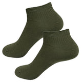 calcetin tobillero algodon verde