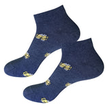 calcetines tobilleros jarras cerveza azul