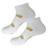 calcetines tobilleros jarras cerveza blanco