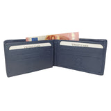 cartera billetera horizontal azul goma españa