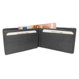 cartera billetera horizontal negra goma españa