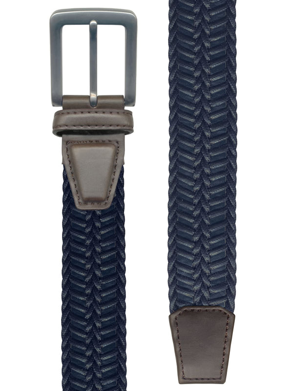 cinturon cordon trenzado azul marino