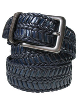 cinturon cordon trenzado azul marino