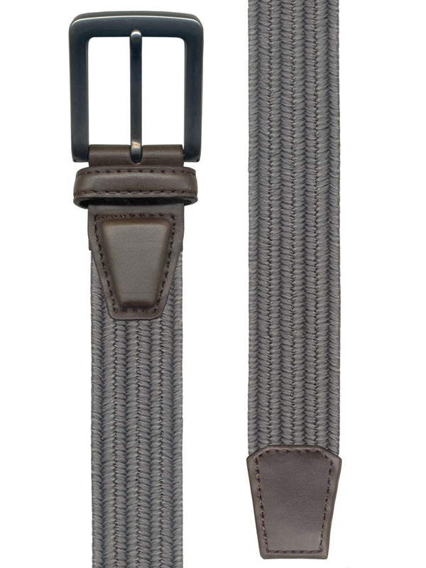 cinturon elastico liso gris