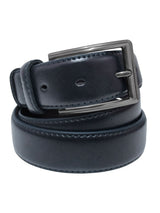 cinturon hombre clasico piel azul 33mm ancho