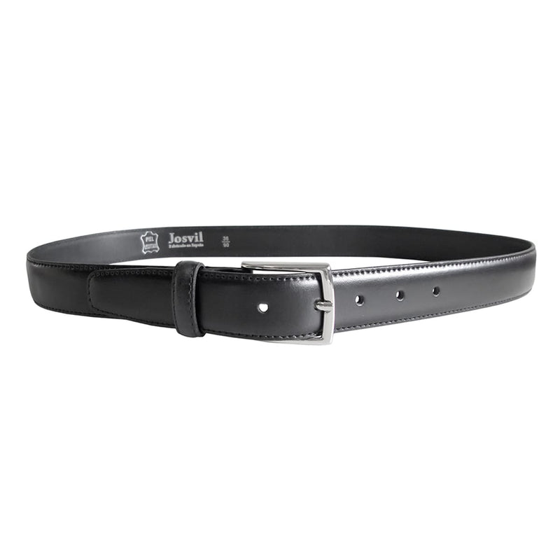 cinturon hombre piel 30mm ancho color negro