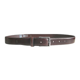 cinturon hombre piel 30mm ancho color marron oscuro