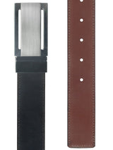 cinturon hombre piel chapon reversible marron y negro