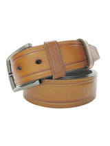 cinturon hombre piel mate color cuero