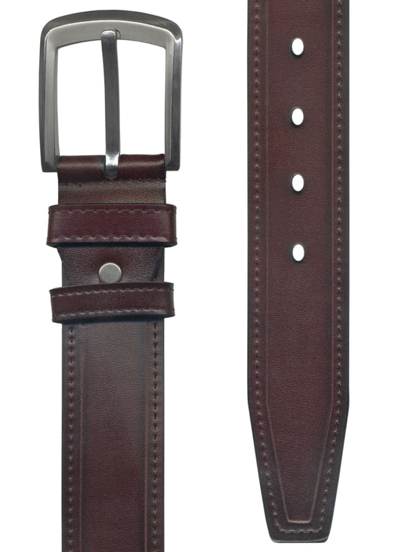 cinturon hombre piel mate color marron oscuro