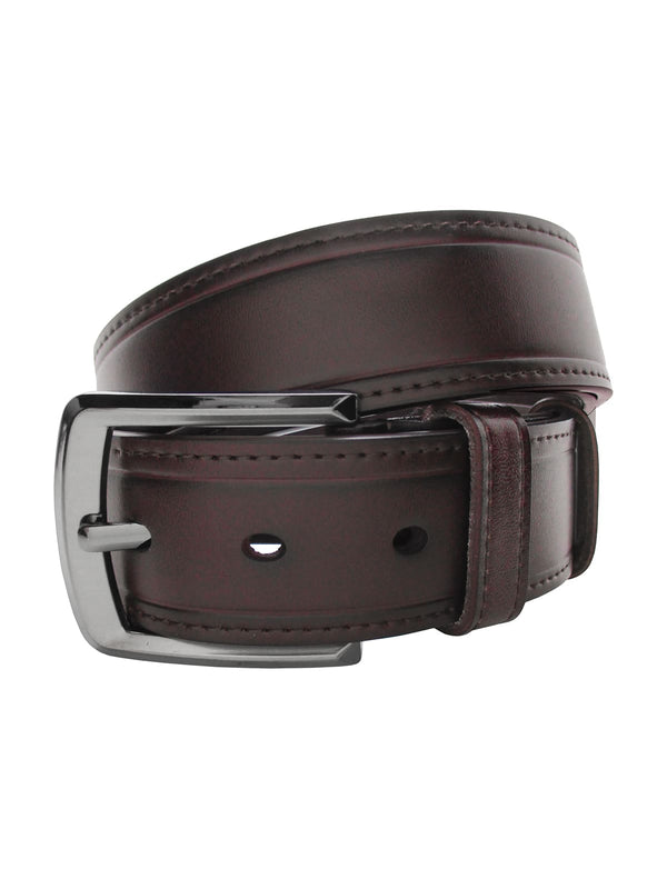 cinturon hombre piel mate color marron oscuro