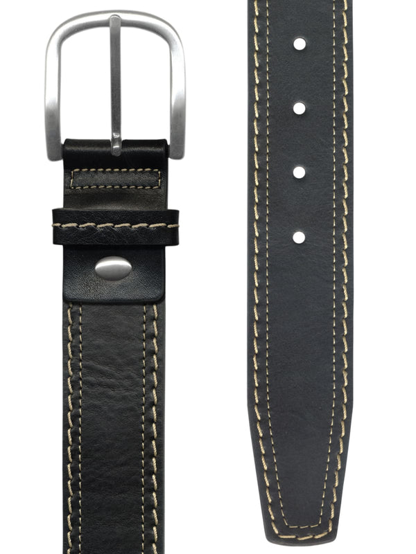 cinturon hombre piel sport negro