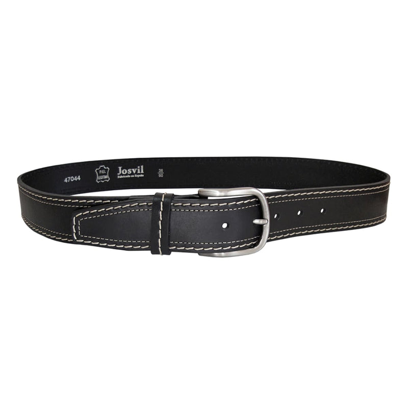 cinturon hombre piel sport negro