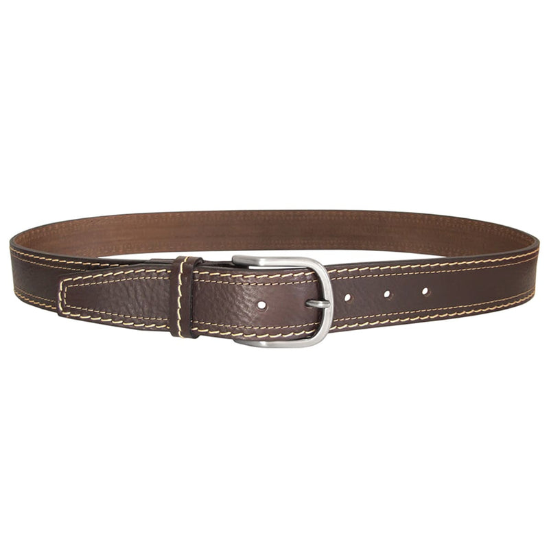 cinturon hombre piel sport color marron oscuro