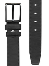 cinturon hombre piel diseño texturizado negro