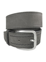 cinturon hombre sport piel nobuck color gris