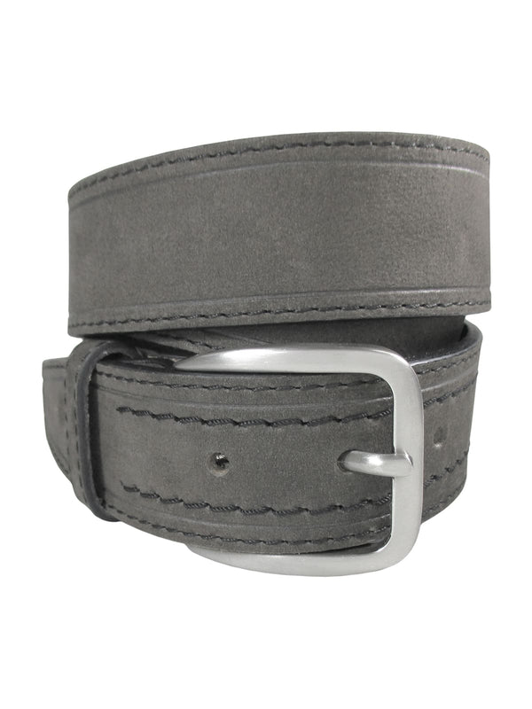 cinturon hombre sport piel nobuck color gris