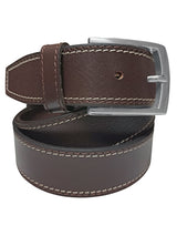 cinturon piel bufalo marron oscuro