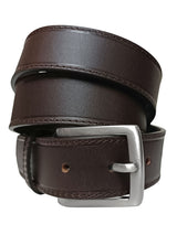 cinturon piel bufalo marron mate 35mm