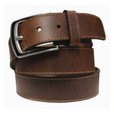 cinturon piel bufalo marron oscuro