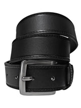 cinturon piel bufalo negro mate 35mm