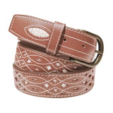 cinturon piel rociero marron claro