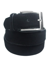 cinturon piel serraje negro