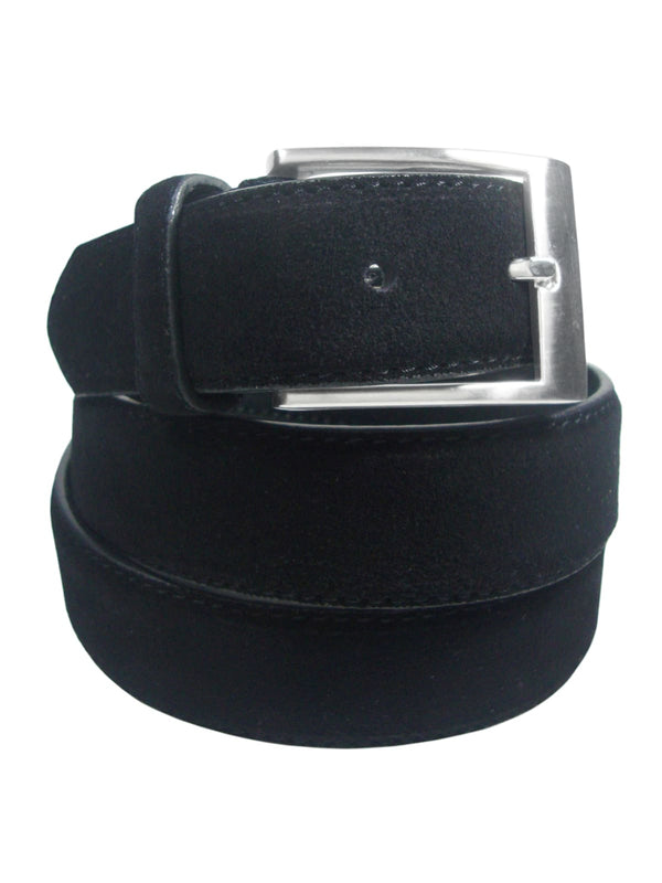 cinturon piel serraje negro