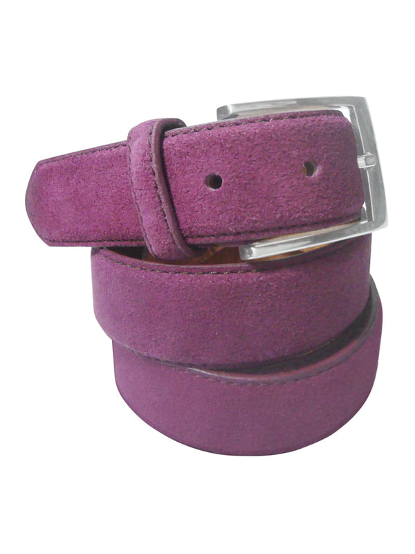 cinturon piel serraje rosa