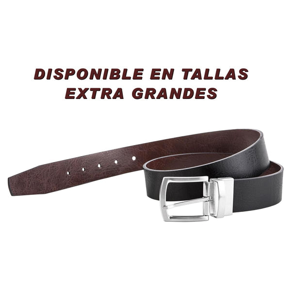 CINTURON HOMBRE REVERSIBLE PIEL VACUNO EFECTO AGRIETADO