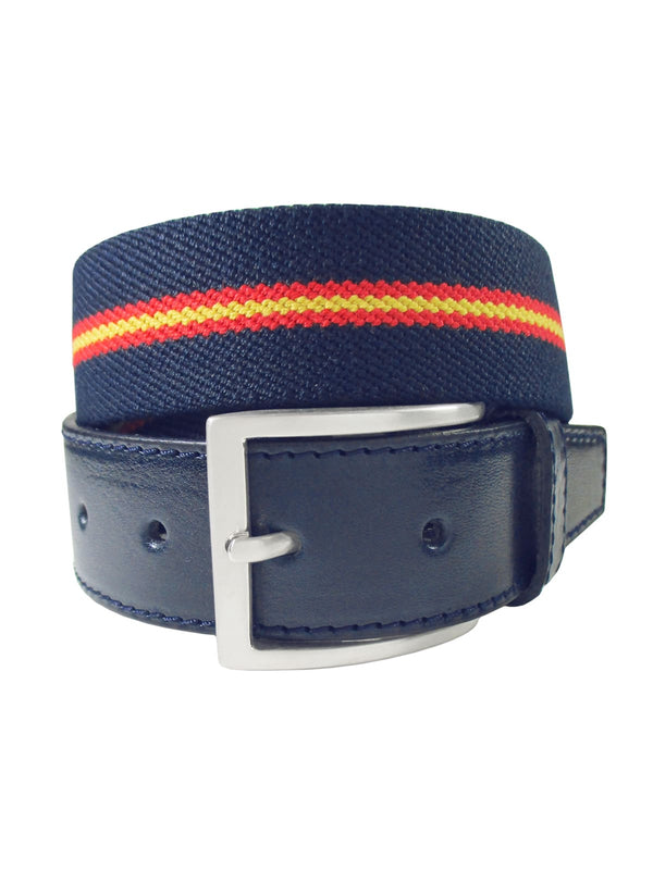 cinturon textil elastico azul marino raya bandera España